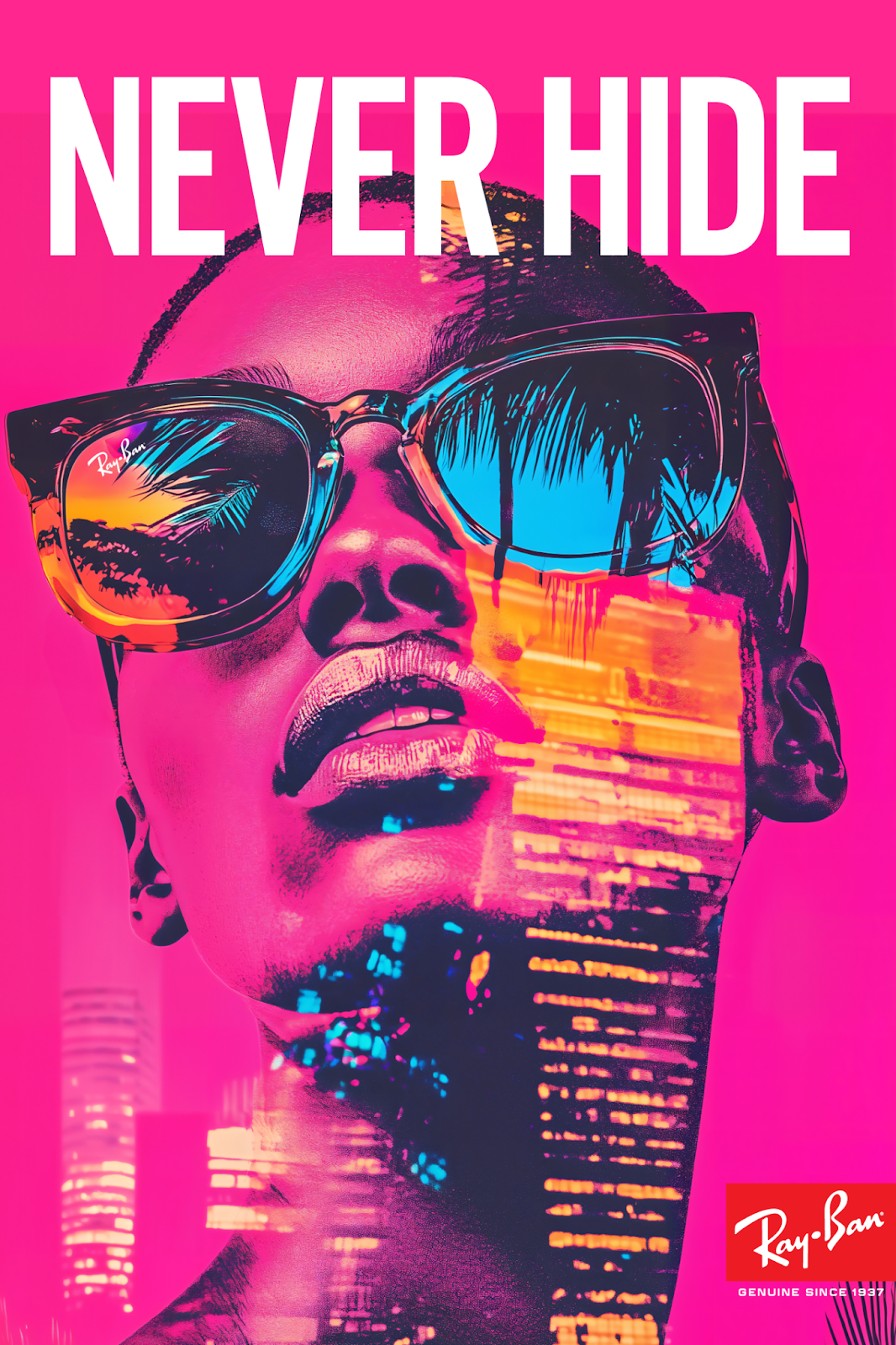 Image from the Ray-Ban’s Bold Reimagination of Poster Design article on Abduzeedo