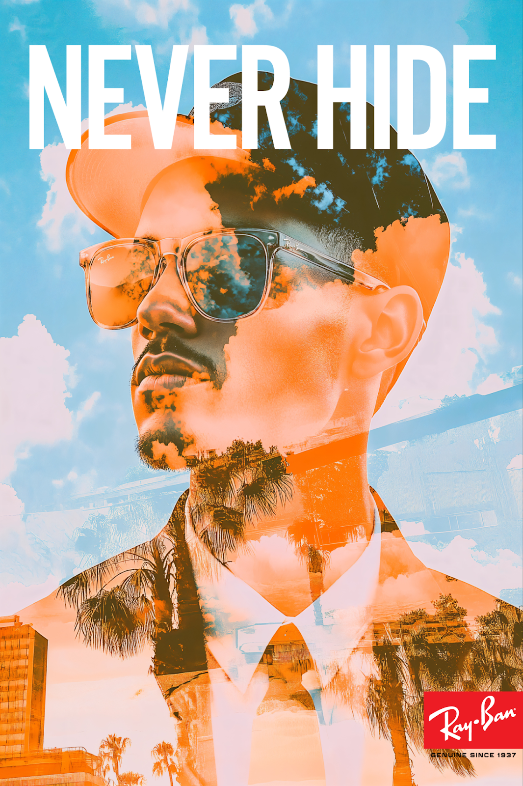 Image from the Ray-Ban’s Bold Reimagination of Poster Design article on Abduzeedo