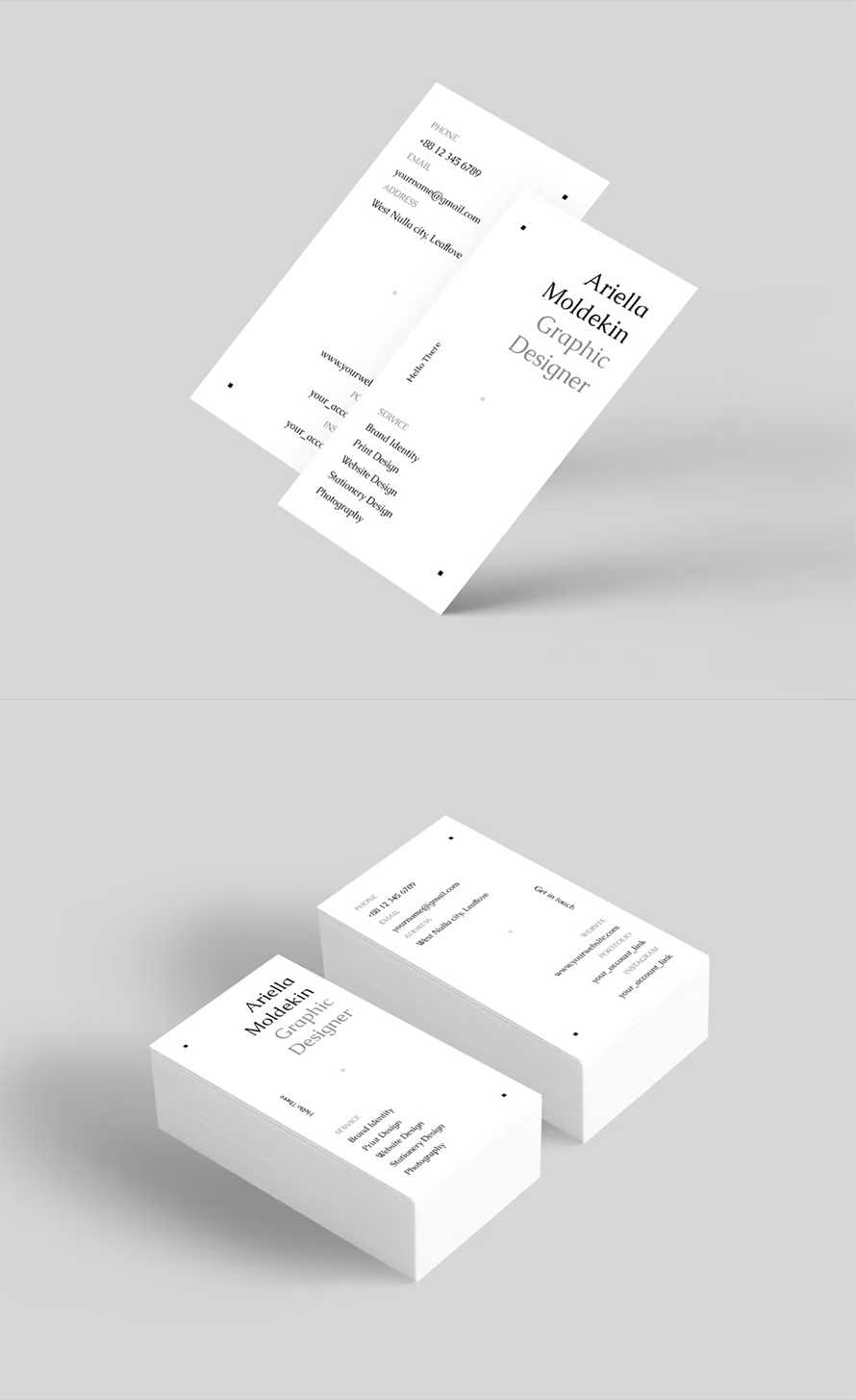 White Business Card