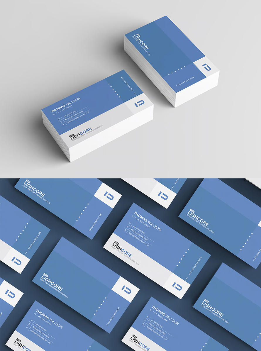 Blue Business Card