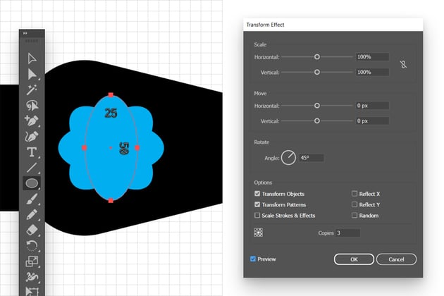 ellipse transform effect