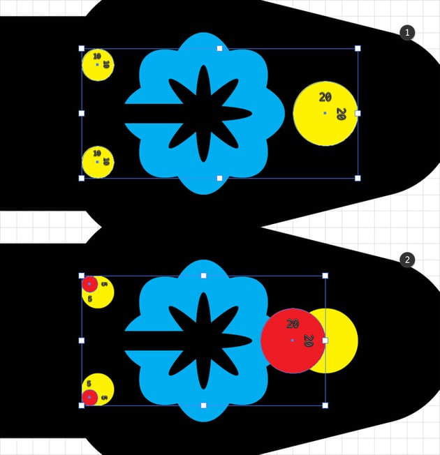 create circles and turn them into compound path