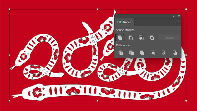 unite the snake pattern brush shapes