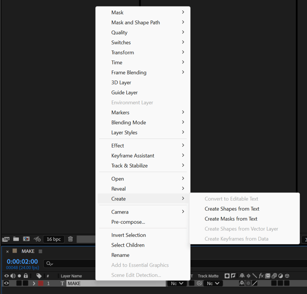 After Effects Shape layer