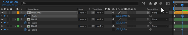 Adding values to keyframes in After Effects 