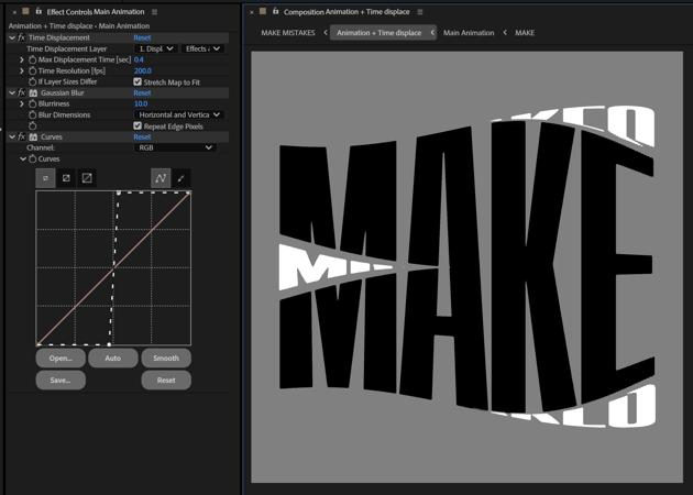 Values for a layer in After Effects 