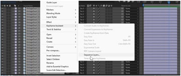 Sequence layers in After Effects 