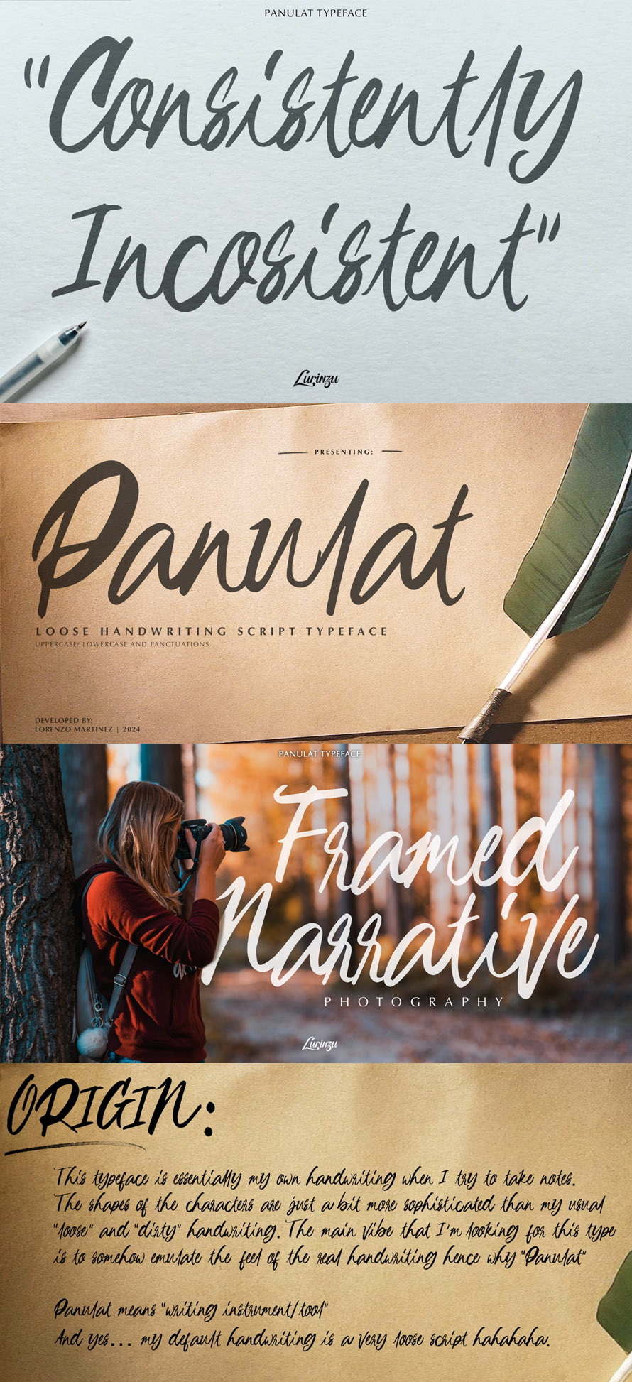 Panulat - Loose Handwriting Font