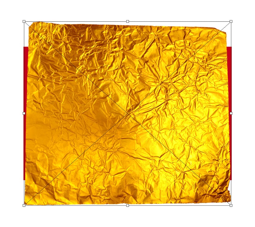 add golden foil photo to design