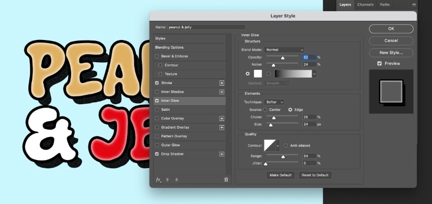 cartoon text effect photoshop peanut highlight