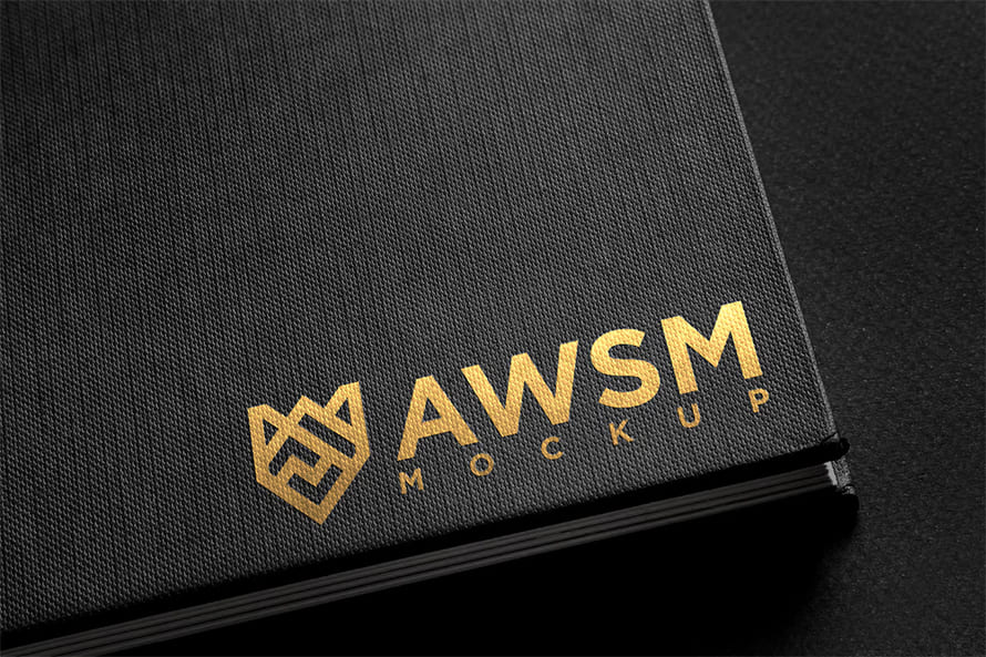 Luxury Book Logo Mockup