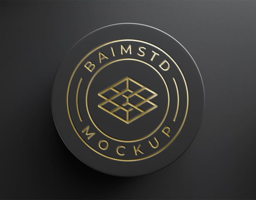 Luxury Circle Logo Mockup