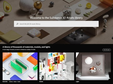 Adobe Substance 3D Assets website