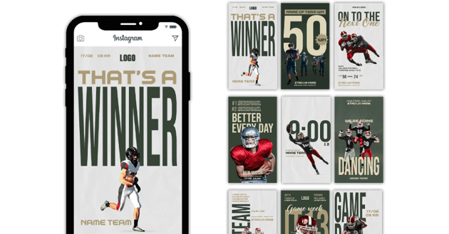 Football Match Instagram Story Templates