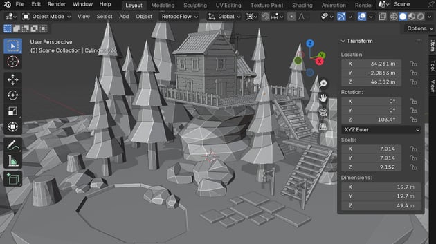 Blender screenshot example