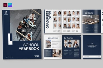 School yearbook template