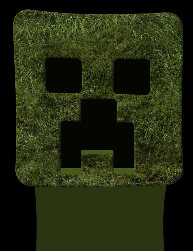 set the layer mode to Lighten and mask the grass texture 