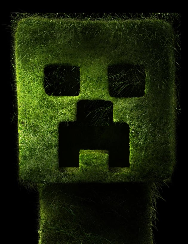 Continue to darken the grass texture