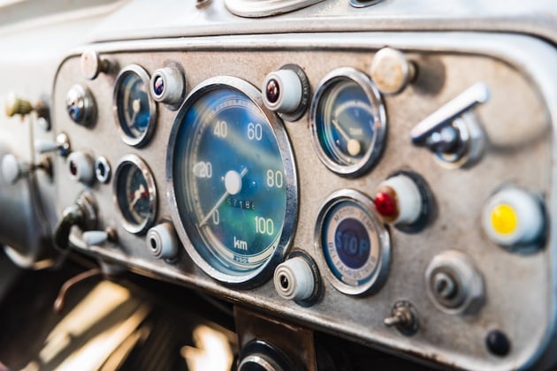 dashboard of a car