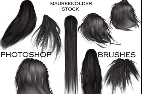 photoshop hair brushes