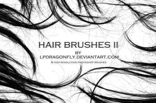 photoshop hair brushes