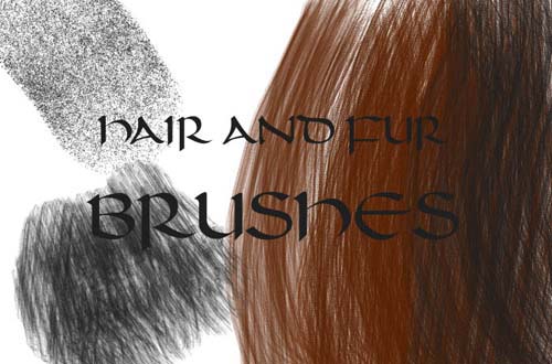 photoshop hair brushes