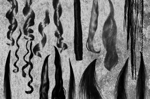 photoshop hair brushes