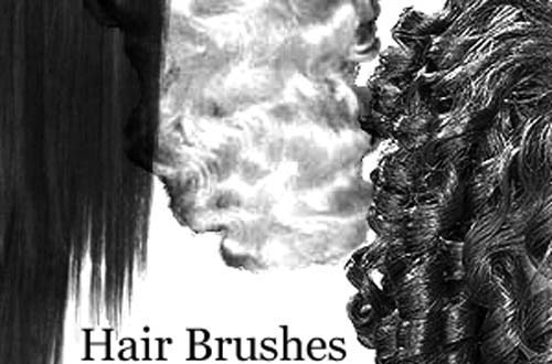 photoshop hair brushes