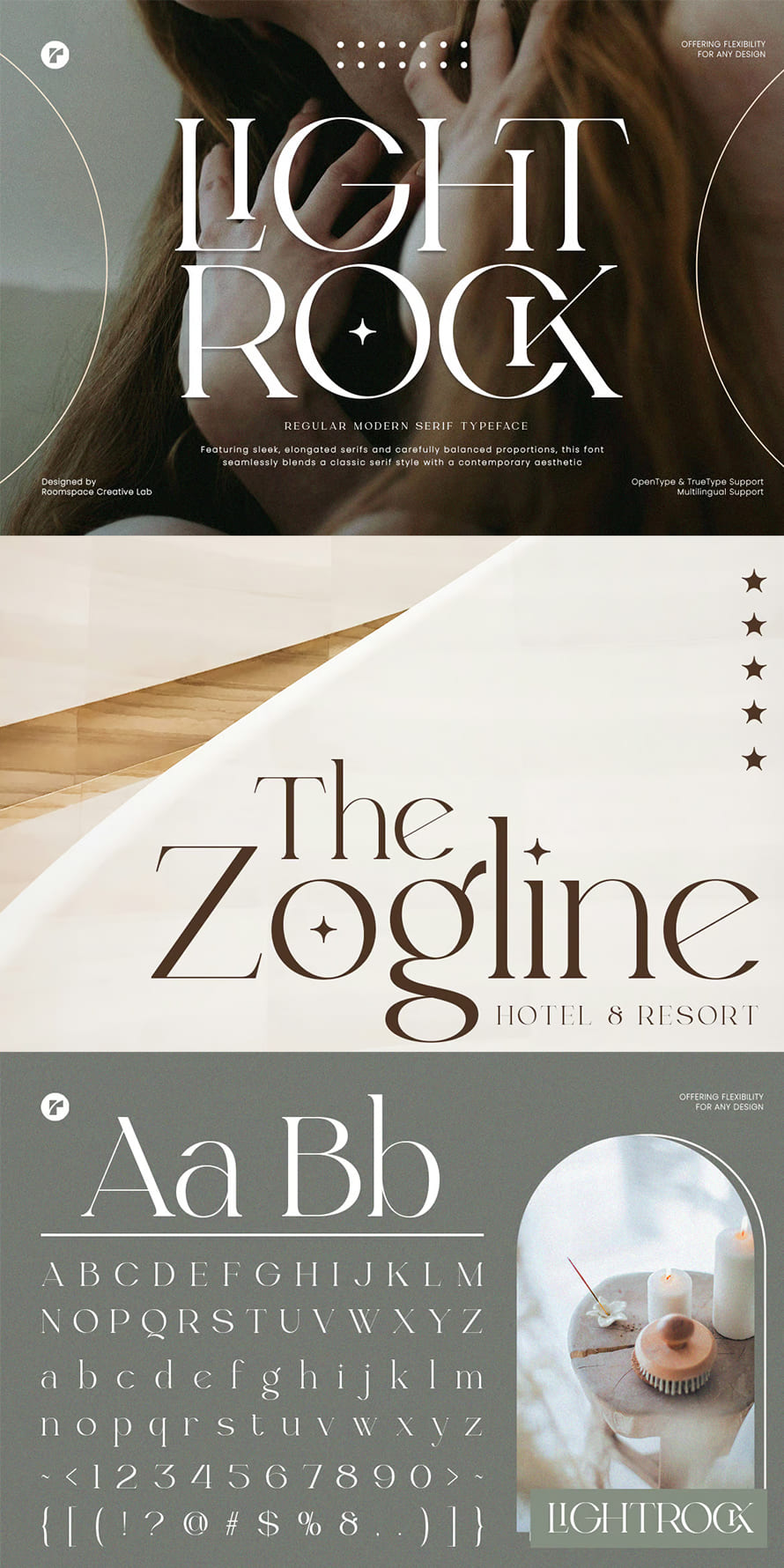 Light Rock Elegant Modern Serif Font