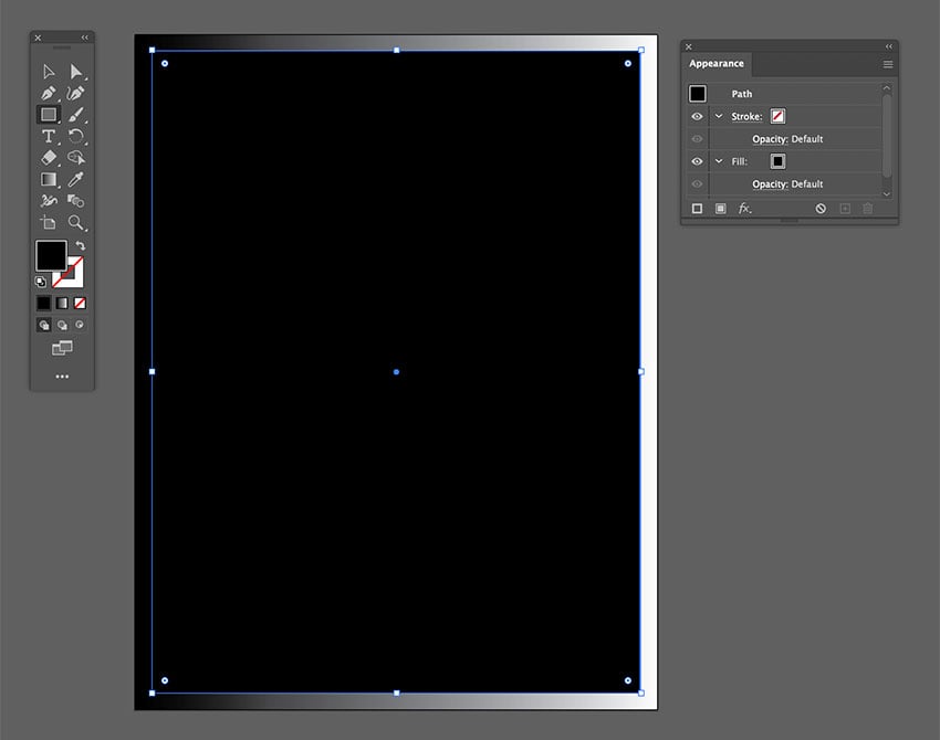 Create a rectangle with the rectangle tool