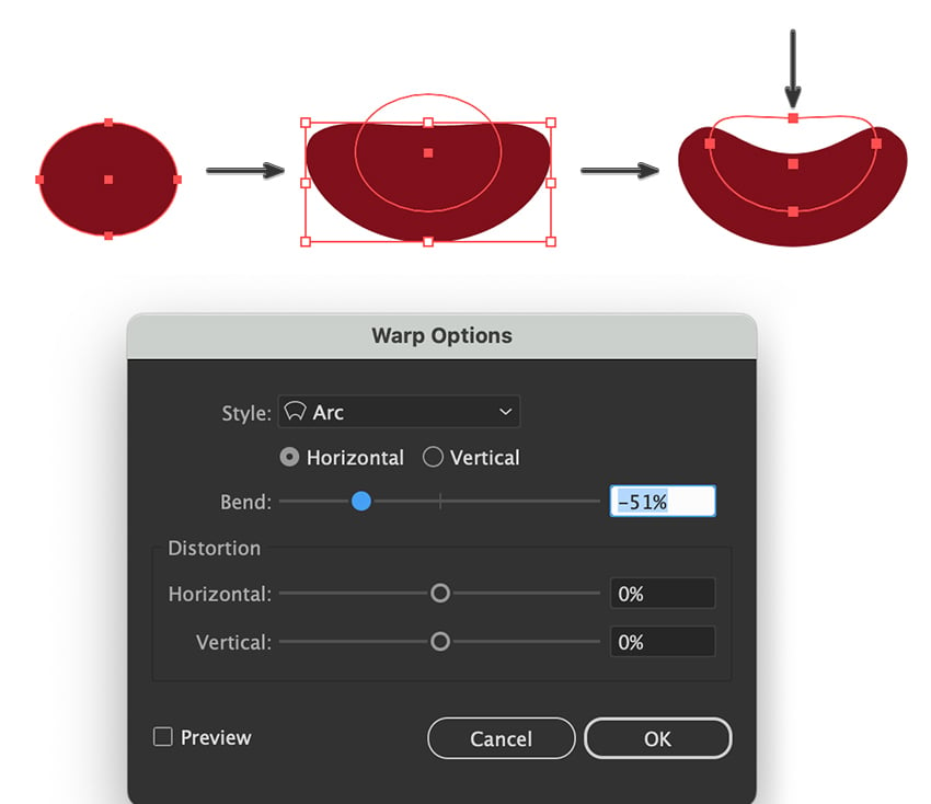 create tongue using the rectangle tool zigzag effect and expanding appearance