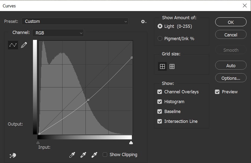 curves settings 