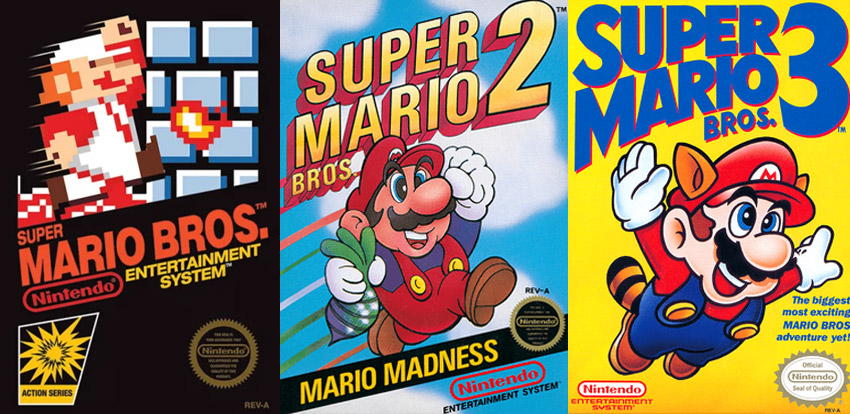 the Super Mario Bros. series on the NES