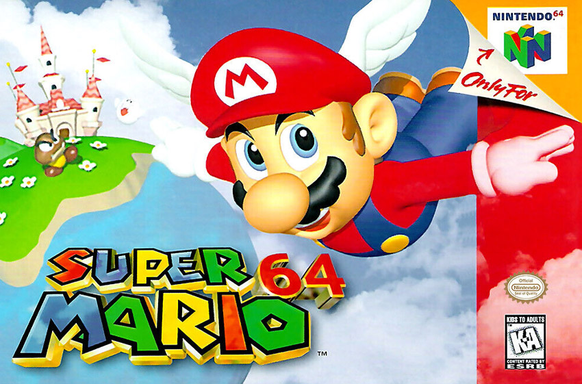 Mario 64 boxart