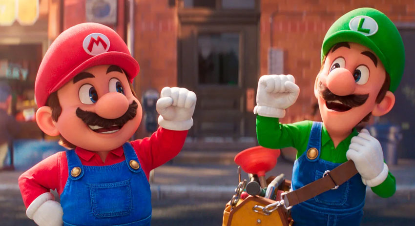 Mario and Luigi from The Super Mario Bros. movie