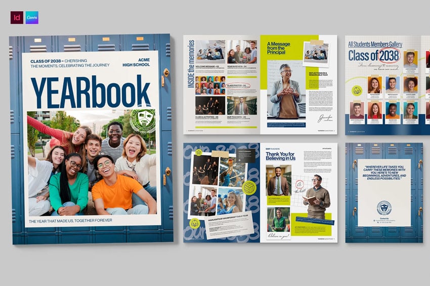 yearbook brochure template