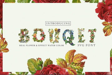 Flower text effect for flower fonts.