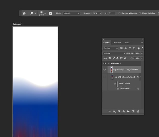 photoshop blur tool