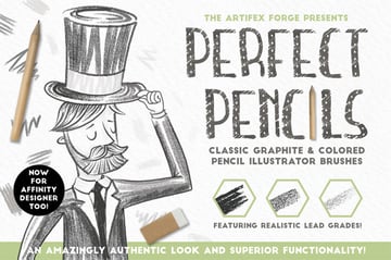 Pencil brushes for Illustrator