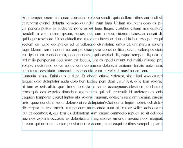 InDesign text effects: insert placeholder text.