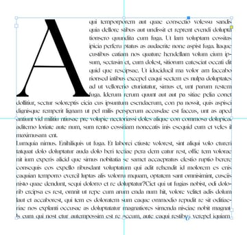 InDesign text effects: set the Drop Cap.