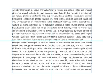 InDesign text effects: insert placeholder text.