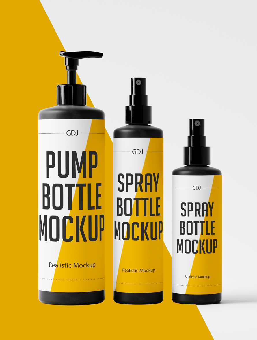 Cosmetic Bottle Mockup