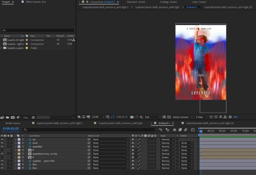 blur after effects