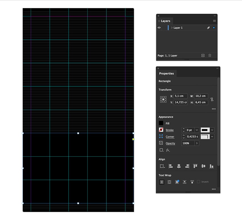 Create a rectangle to cover the lower part of the VHS case