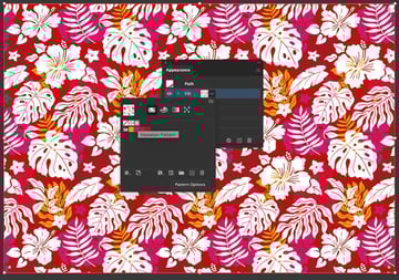 apply new fill to Hawaiian pattern to give color