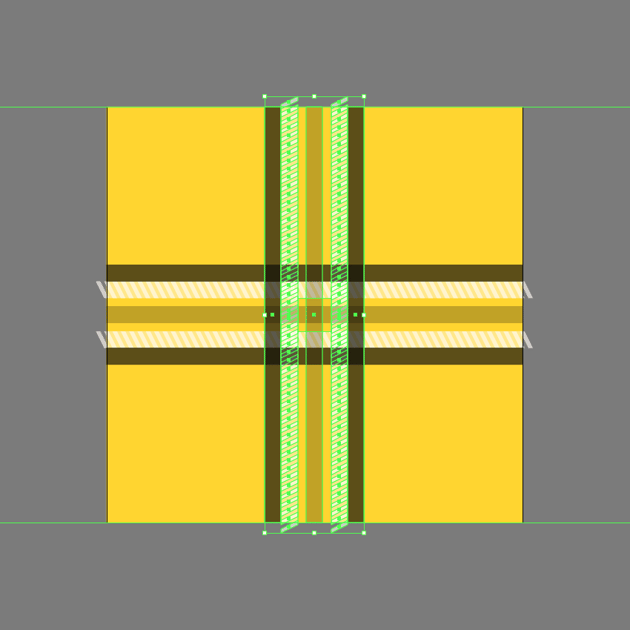How to create a plaid texture: adding the vertical section of the pattern design