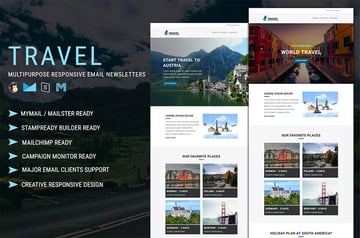 Travel Multipurpose Mailchimp Newsletter Example