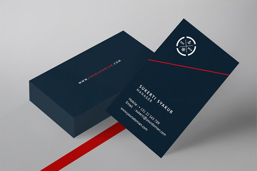 Blue Business Card Design