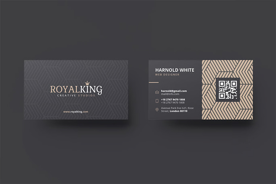 Dark Business Card Design